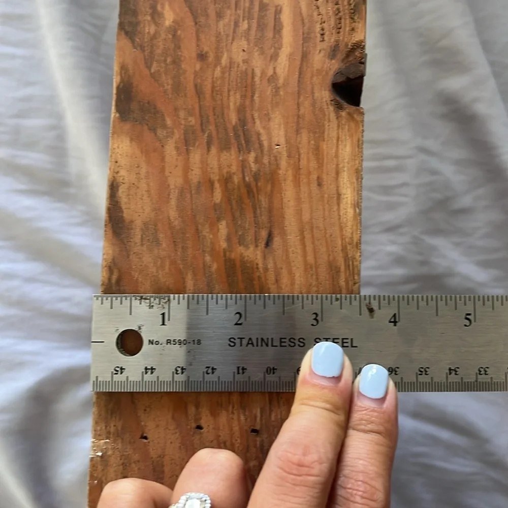 Handmade wooden triangle wall shelf